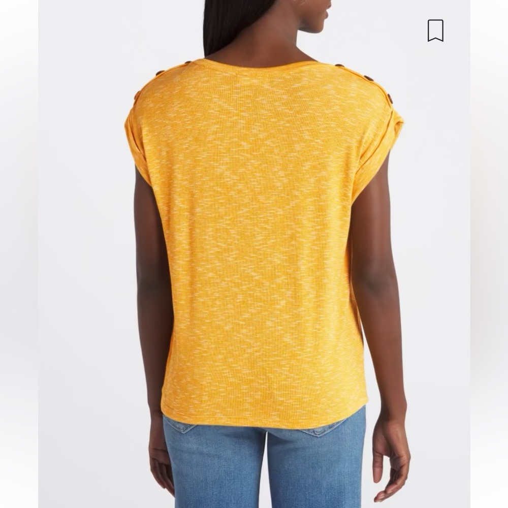 Mercy Button Sleeve Detail Knit Top - Picture 2 of 5